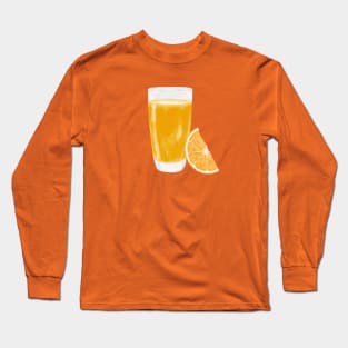 Glass of Orange Juice Long Sleeve T-Shirt